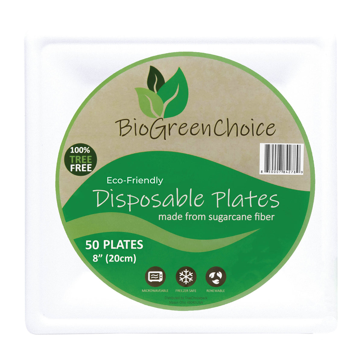 20 Pack Compostable 9 Paper Plates White Heavy Duty Party Plates  Eco-Friendly