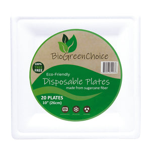 10 Square Plate – BioGreenChoice