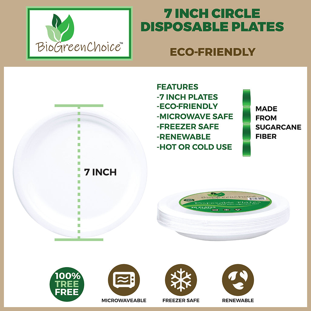 7 Eco-Friendly Disposable Plate – BioGreenChoice