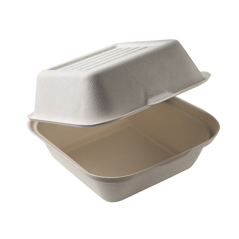 Eco Friendly 9″ x 6″ x 3″ Compostable 1 Compartment Takeout