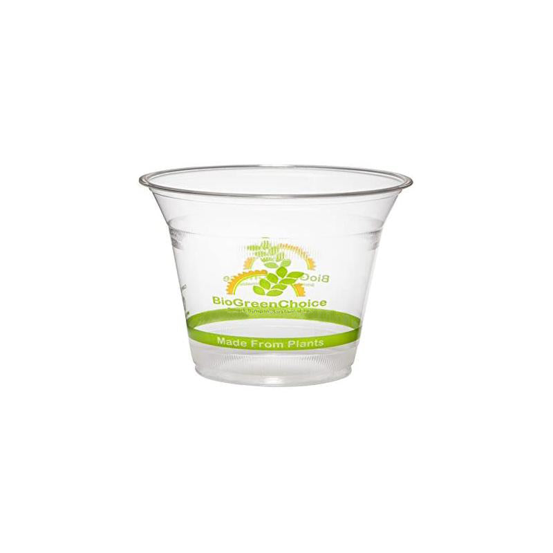 EcoChoice 7 oz. PLA Compostable Plastic Cold Cup Lid with Straw Slot -  1000/Case