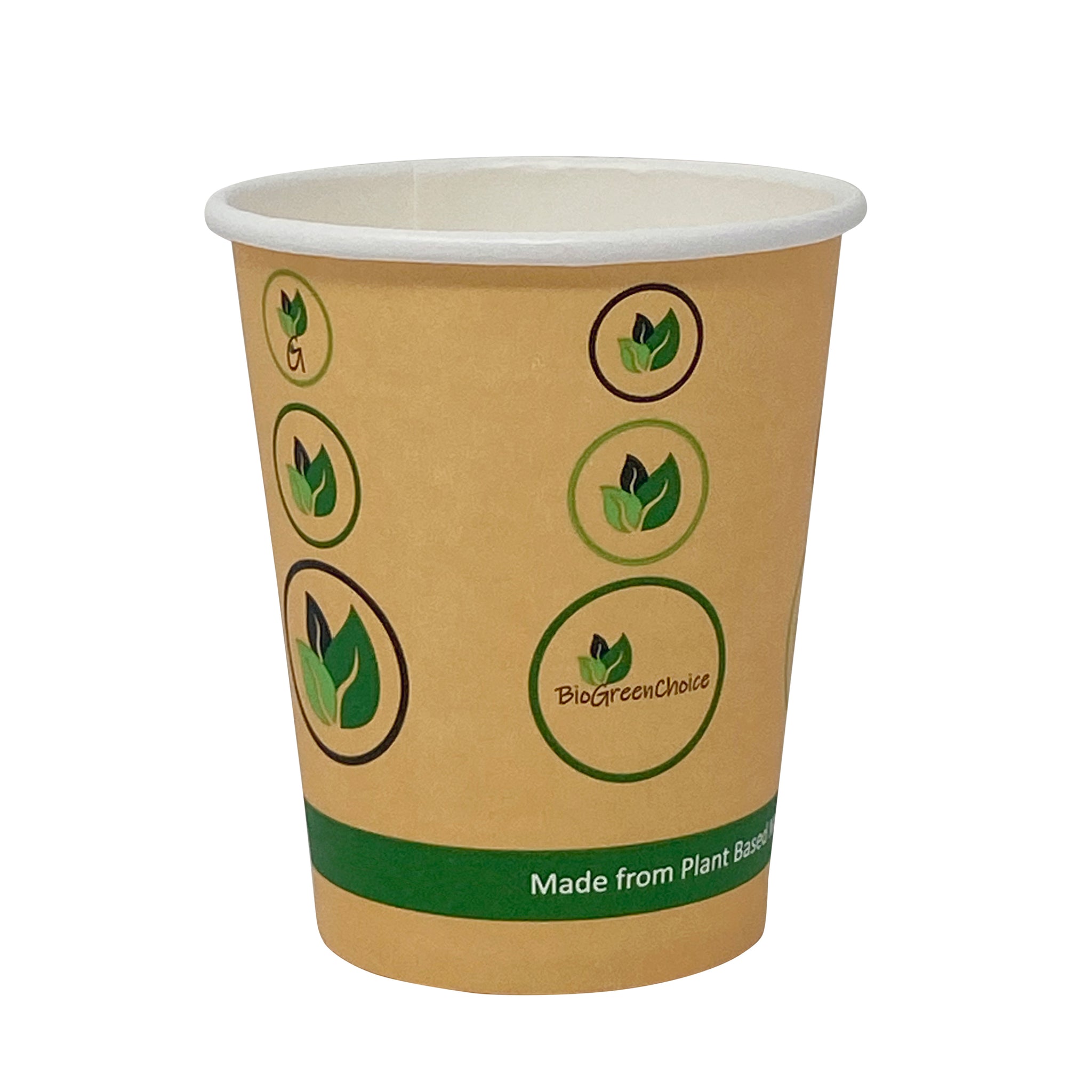 Choice 10 oz. Kraft Poly Paper Cold Cup - 1000/Case